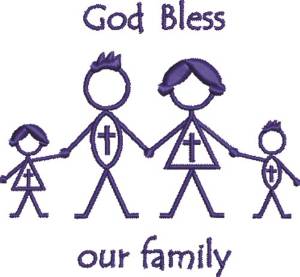 Picture of Christian Family Machine Embroidery Design