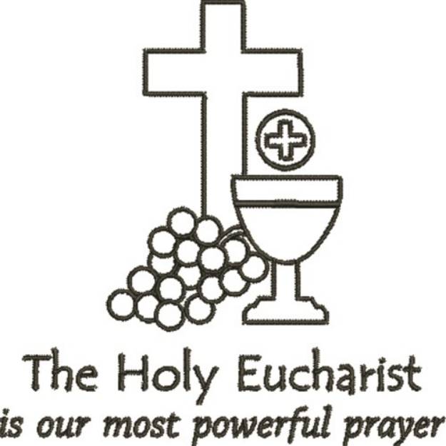 Picture of Eucharist Outline Machine Embroidery Design