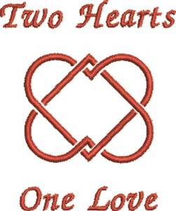 Picture of Intertwined Hearts Machine Embroidery Design