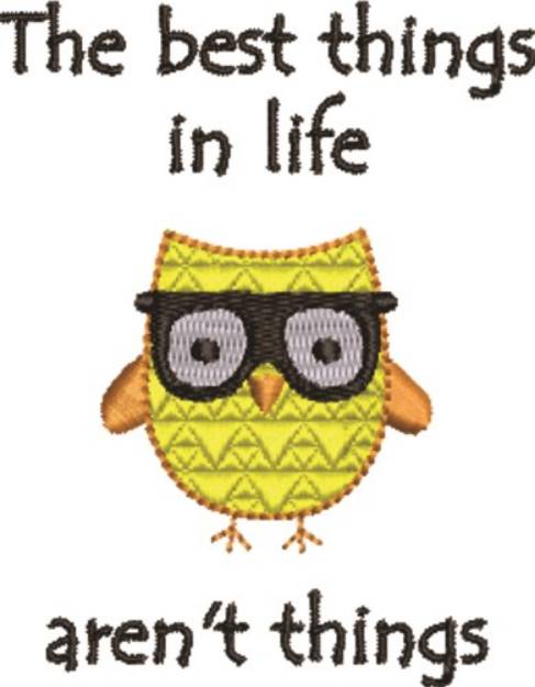 Picture of Studious Owl Machine Embroidery Design