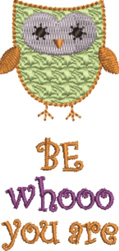 Green Owl Machine Embroidery Design