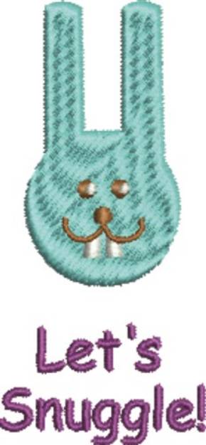 Picture of Silly Blue Bunny Machine Embroidery Design