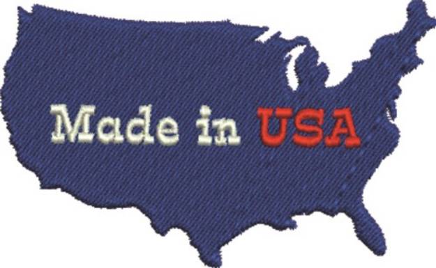 Picture of USA Silhouette Machine Embroidery Design
