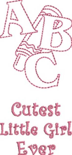 Picture of Cutest Little Girl Machine Embroidery Design