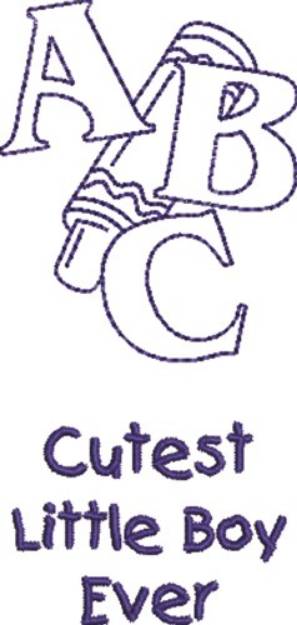 Picture of Cutest Little Boy Machine Embroidery Design