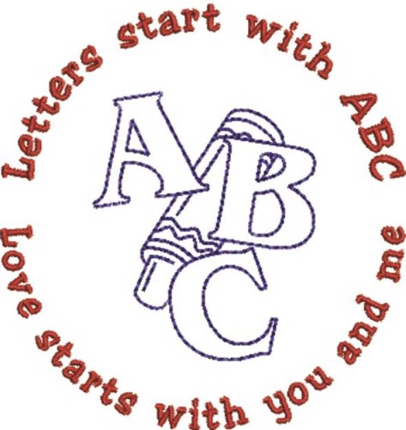Picture of Start With ABC Machine Embroidery Design