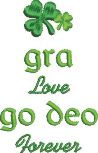 Picture of Gra Go Deo Machine Embroidery Design