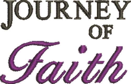 Journey of Faith Machine Embroidery Design