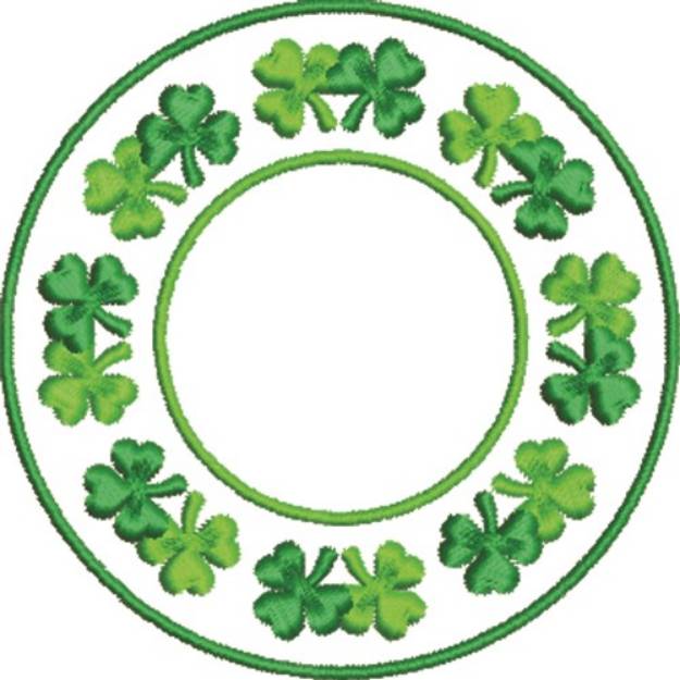 Picture of Shamrock Wreath Machine Embroidery Design