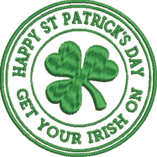 Picture of Get Irish On Machine Embroidery Design