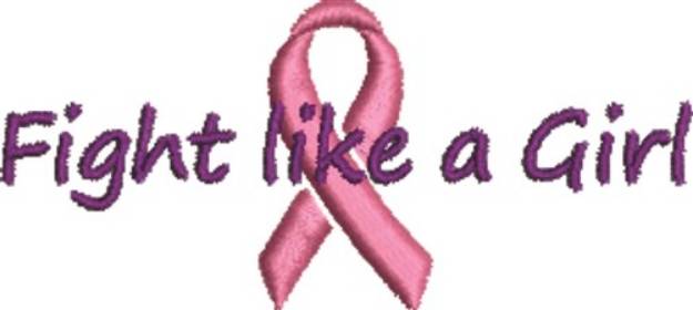 Picture of Fight Like Girl Machine Embroidery Design