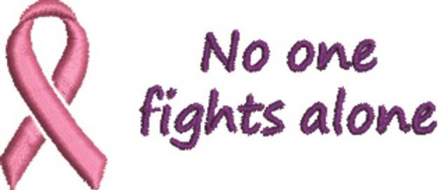 Picture of No One Fights Alone Machine Embroidery Design