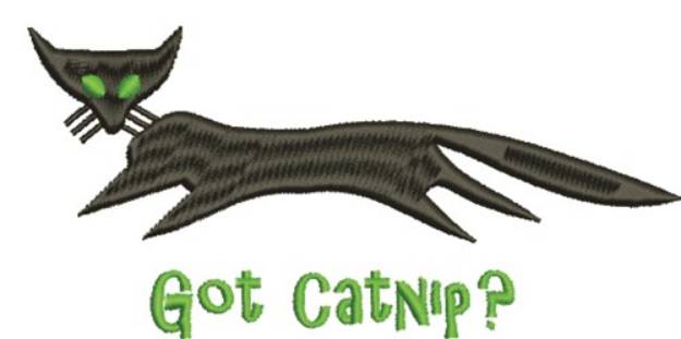 Picture of Got Catnip Machine Embroidery Design