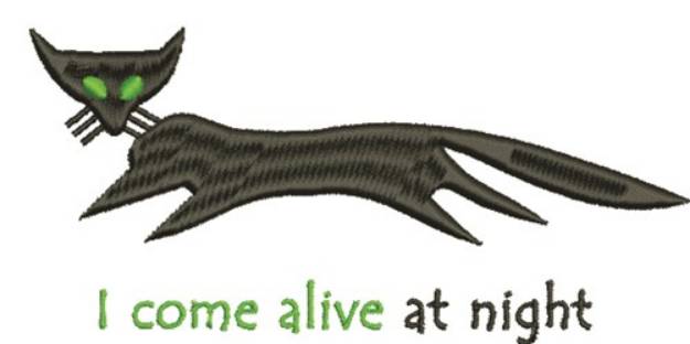 Picture of Alive At Night Machine Embroidery Design