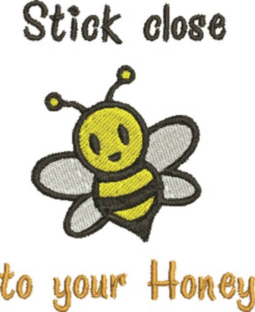 Picture of Close To Your Honey Machine Embroidery Design