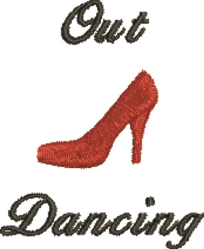 Out Dancing Machine Embroidery Design