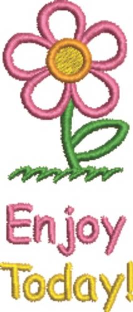 Picture of Enjoy Today Daisy Machine Embroidery Design