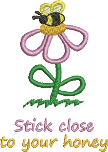 Close To Your Honey Machine Embroidery Design