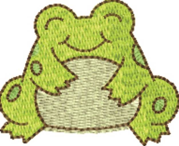 Picture of Happy Frog Machine Embroidery Design