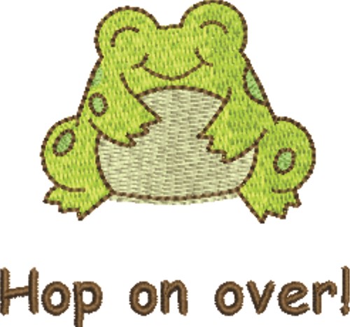 Hop On Over! Machine Embroidery Design