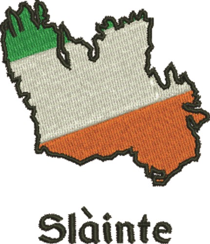 Ireland Slainte Machine Embroidery Design