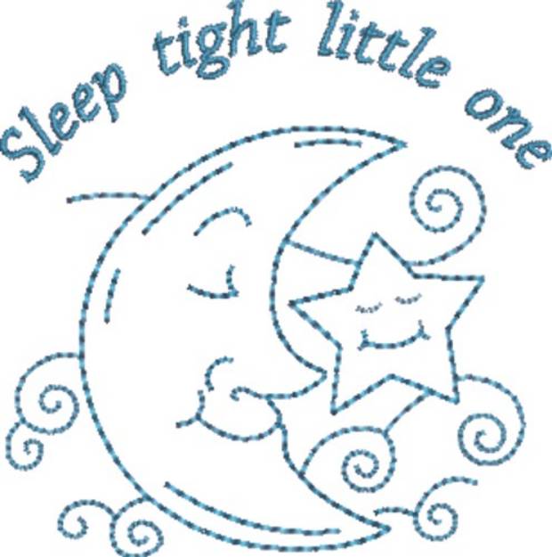 Picture of Sleep Tight Little One Machine Embroidery Design
