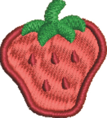Big Strawberry Machine Embroidery Design