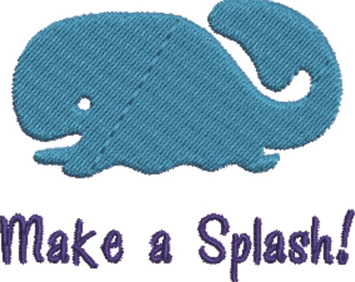 Make A Splash! Machine Embroidery Design