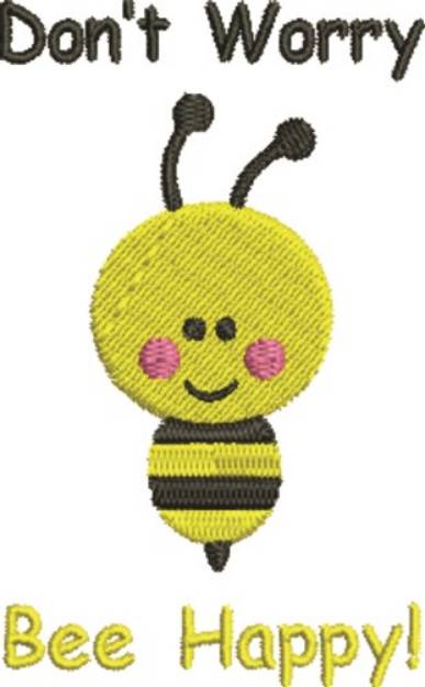 Picture of Bee Happy Machine Embroidery Design
