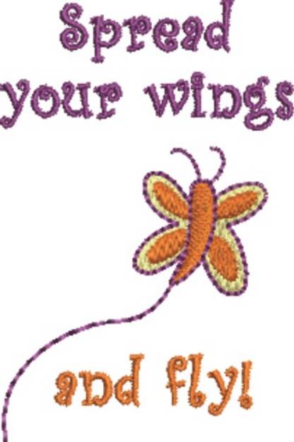 Picture of Spread Wings Machine Embroidery Design