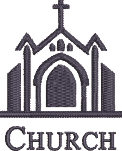 Church Machine Embroidery Design