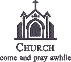 Picture of Pray Awhile Machine Embroidery Design