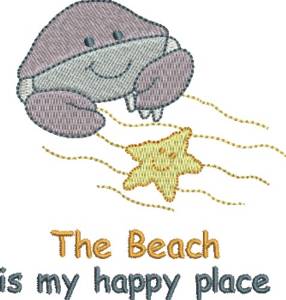 Picture of Happy Place Machine Embroidery Design