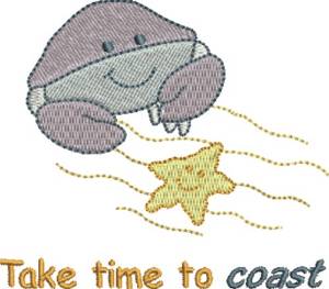 Picture of Time To Coast Machine Embroidery Design