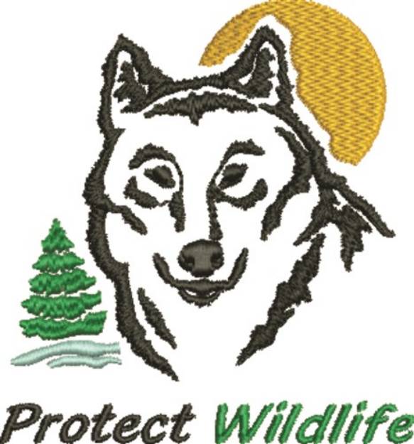 Picture of Protect Wildlife Machine Embroidery Design