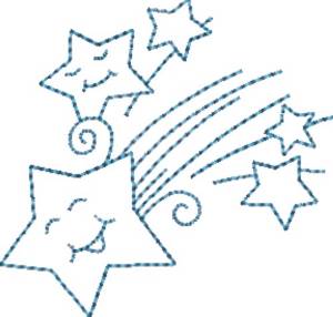 Picture of Shooting Star Machine Embroidery Design