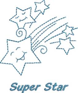 Picture of Super Star Machine Embroidery Design