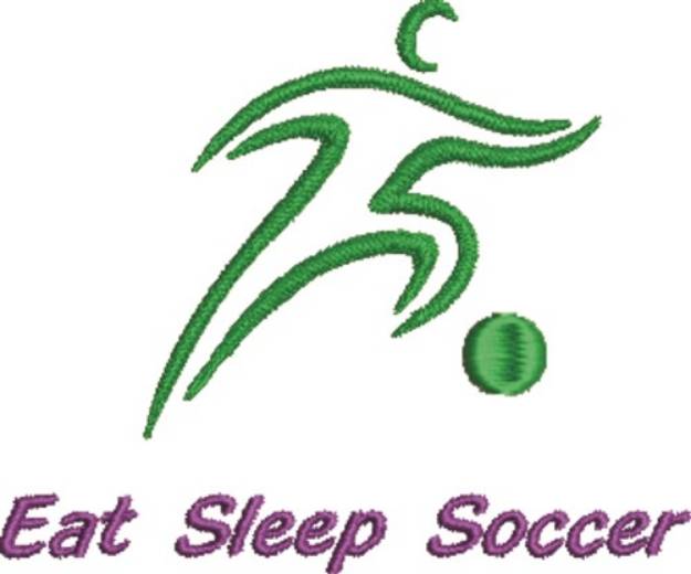Picture of Eat Sleep Soccer Machine Embroidery Design