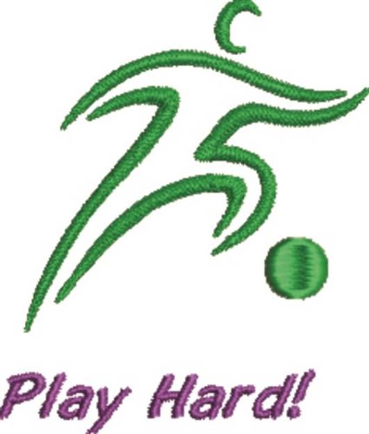 Picture of Play Hard Machine Embroidery Design