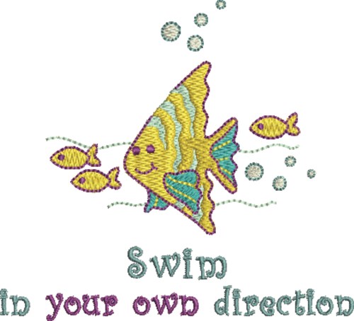 Your Own Direction Machine Embroidery Design