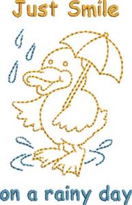 Picture of Rainy Day Machine Embroidery Design