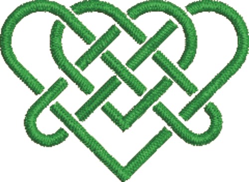 Celtic Heart Machine Embroidery Design