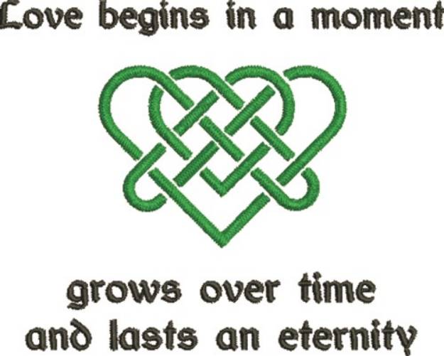 Picture of Celtic Heart Love Begins... Machine Embroidery Design