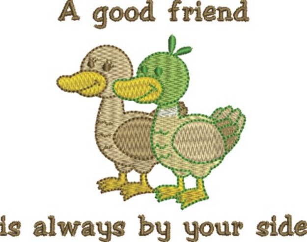 Picture of Duck Friendship Machine Embroidery Design