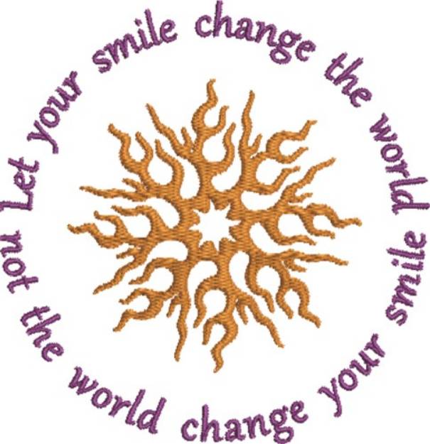 Picture of Let Your Smile Change... Machine Embroidery Design