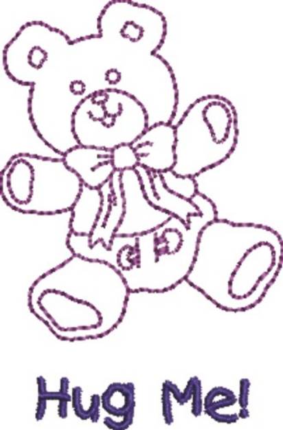 Picture of Hug Me Teddy Machine Embroidery Design