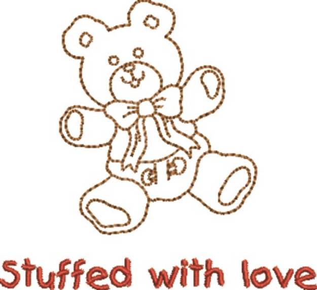 Picture of Stuffed With Love Teddy Machine Embroidery Design