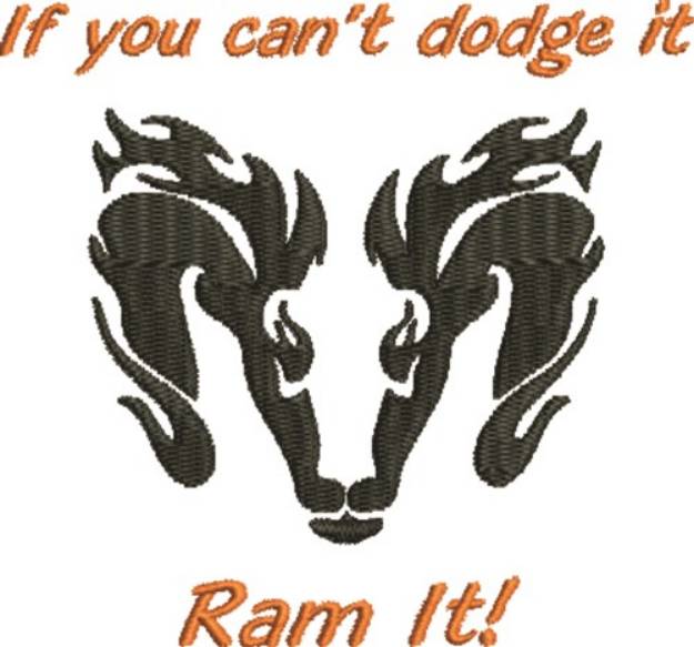 Picture of Ram It Machine Embroidery Design