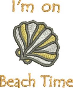 Picture of Beach Time Seashell Machine Embroidery Design