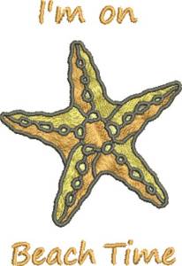 Picture of Beach Time Starfish Machine Embroidery Design